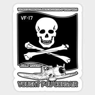 Vought F4U Corsair - VF-17 Jolly Rogers Sticker